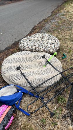 Food is gone. Dog gate, used beds, toys, still available. Things have been loved. 8421 ne  Webster