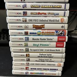 Nintendo 3DS Games FEEL FREE TO MESSAGE FOR PRICING 
