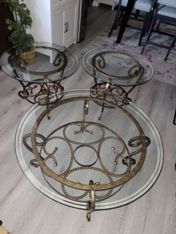 3 Tables (1 Coffee Table and 2 End Tables)