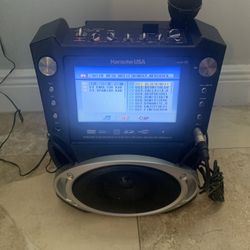 Karaoke System: Bluetooth/DVD/CD/USB/MP3g/mic & Music Library 