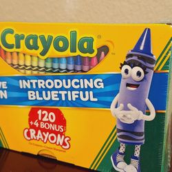 CRAYOLA BLUETIFUL CRAYON BOX SEALED