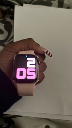 Apple Watch with Pink Sport Band