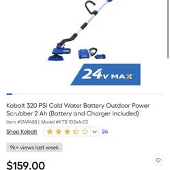 Kobalt 24V Telescoping Power Scrubber Kit