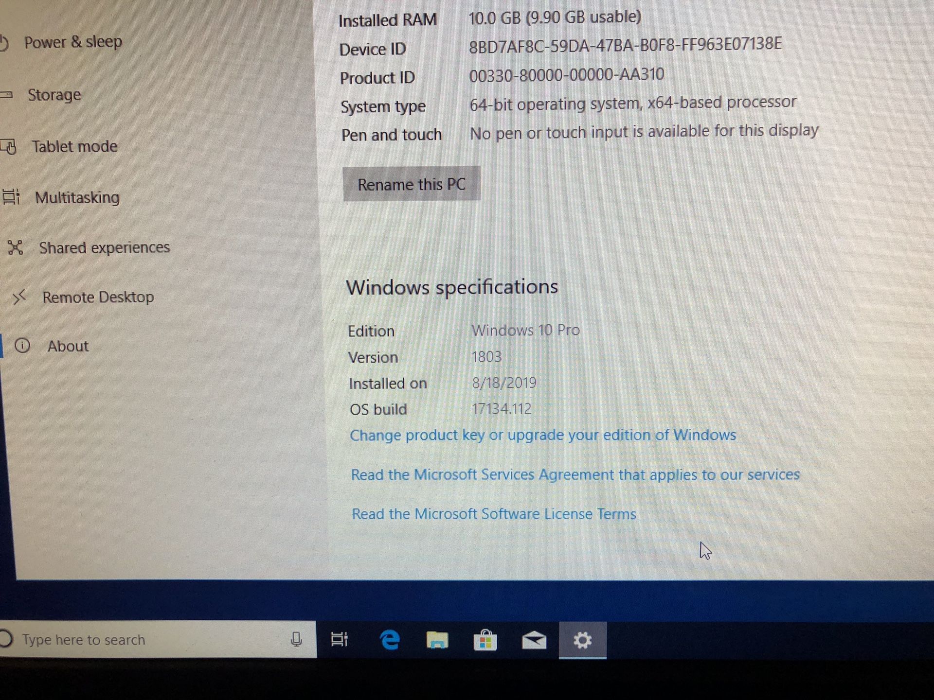 Windows PC & Monitor Combo — Windows 10 Pro, 10GB RAM, Intel i3, 24 Inch LCD Monitor Included