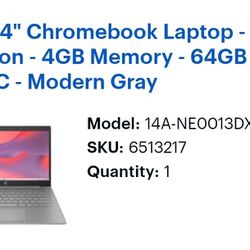 Brand New HP Chromebook. *UNOPENED*