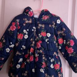 Floral Toddler Girl Jacket