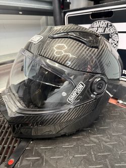 Simpson modular carbon fiber helmet