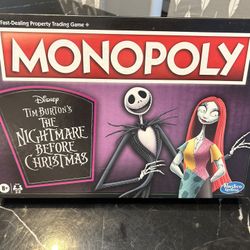 Nightmare Before Christmas Monopoly Game 