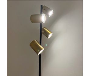 Gold floor lamp