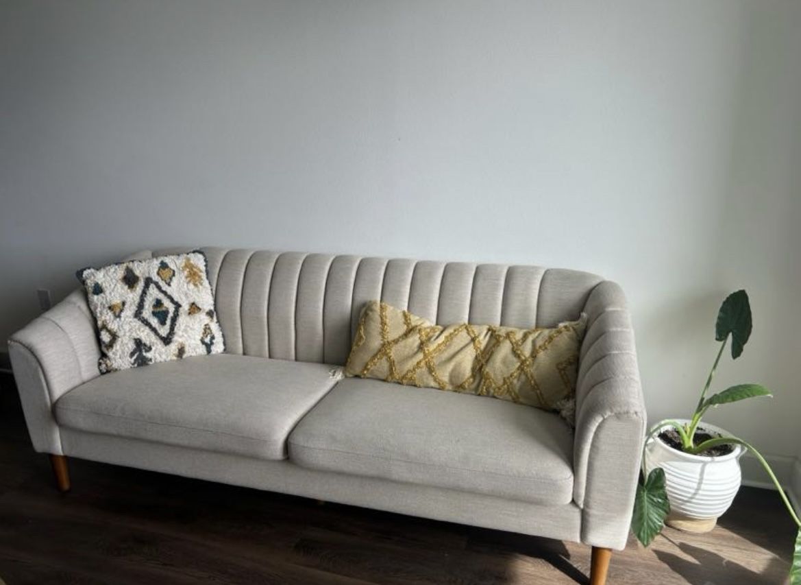 Beige couch 