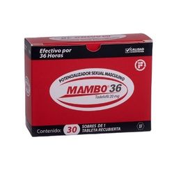 Mambo 36 30 Pack Estimulante Para Hombres  Exp 06/27
