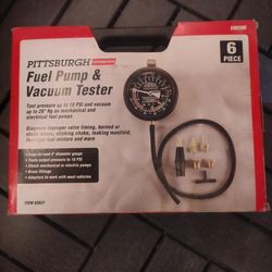 Fuel pump and vaccum tester