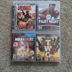 PS3 Game Bundle – 4 Titles (Action & Sports)