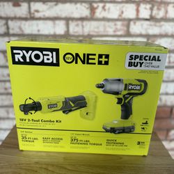RYOBI ONE+ 18V Cordless 2-Tool Combo Kit