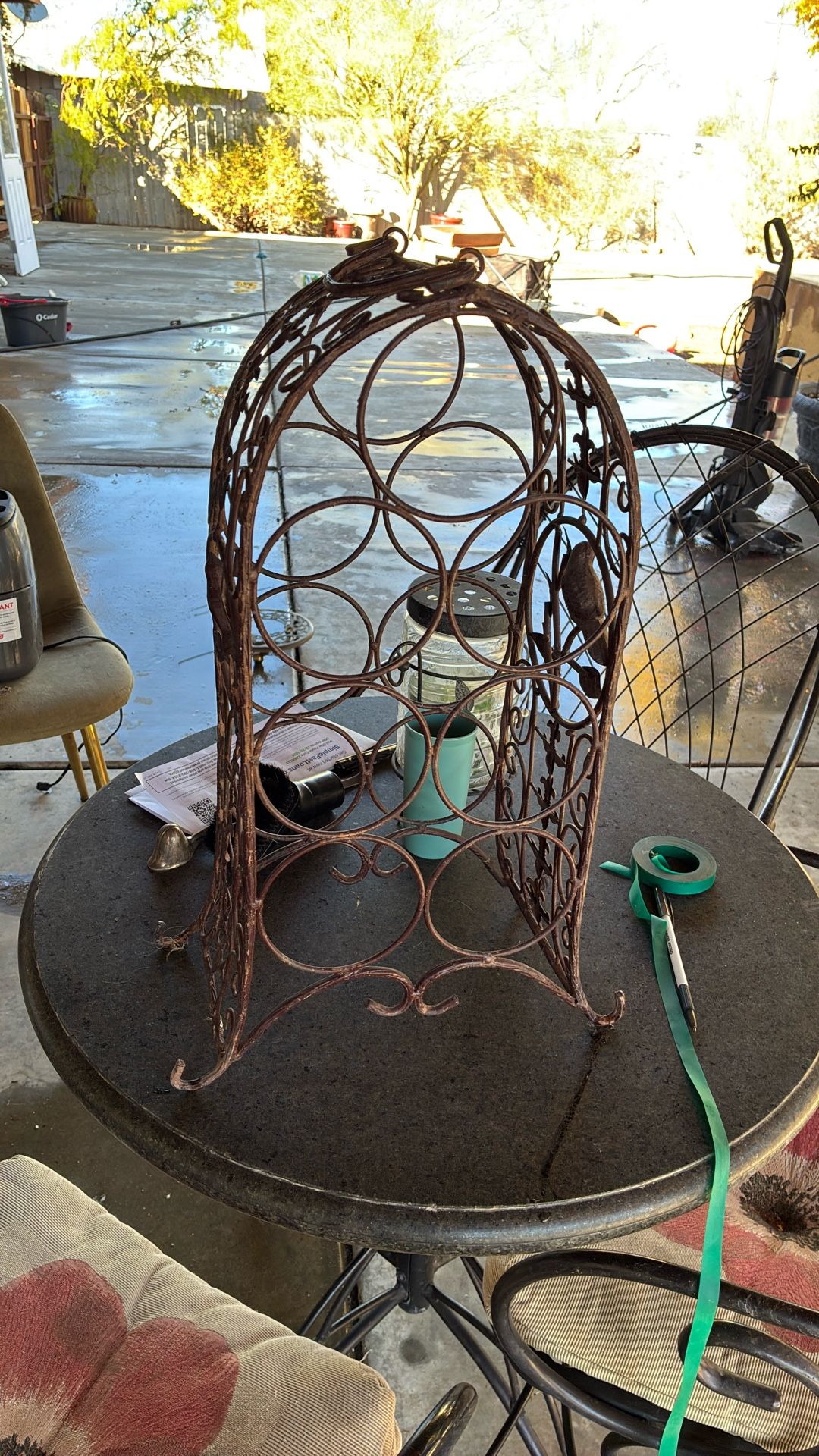 Wine rack bottle holder