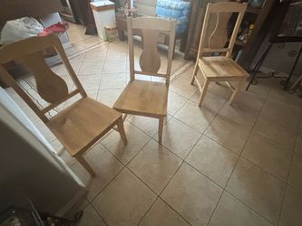 Wooden chairs