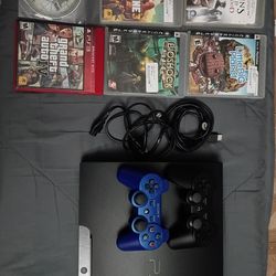 PlayStation 3 (2 controllers + 6 games) *Like New*