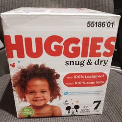 Huggies Snug & Dry Diapers ( Size 7)