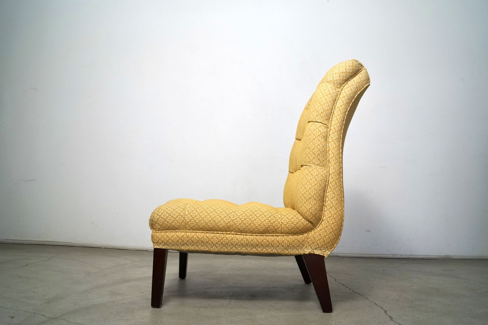 1960's Hollywood Regency Slipper Lounge Chair
