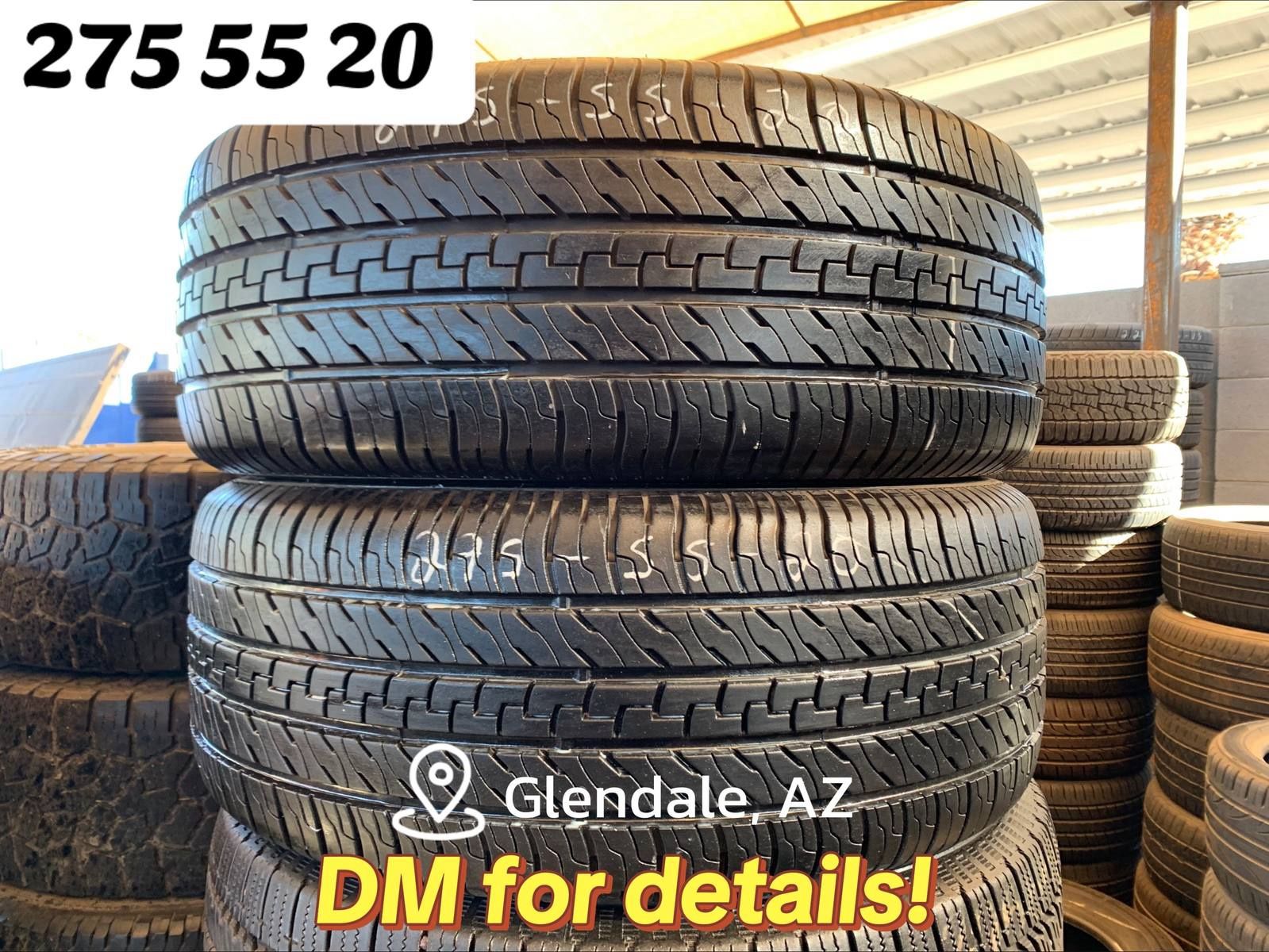 275 55 20 111T Dextero DHT2 Brand Tires Excellent Condition