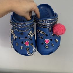 Size 7 Custom Crocs 