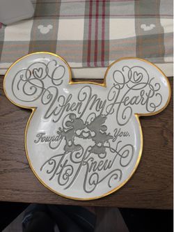 Disney wedding plate