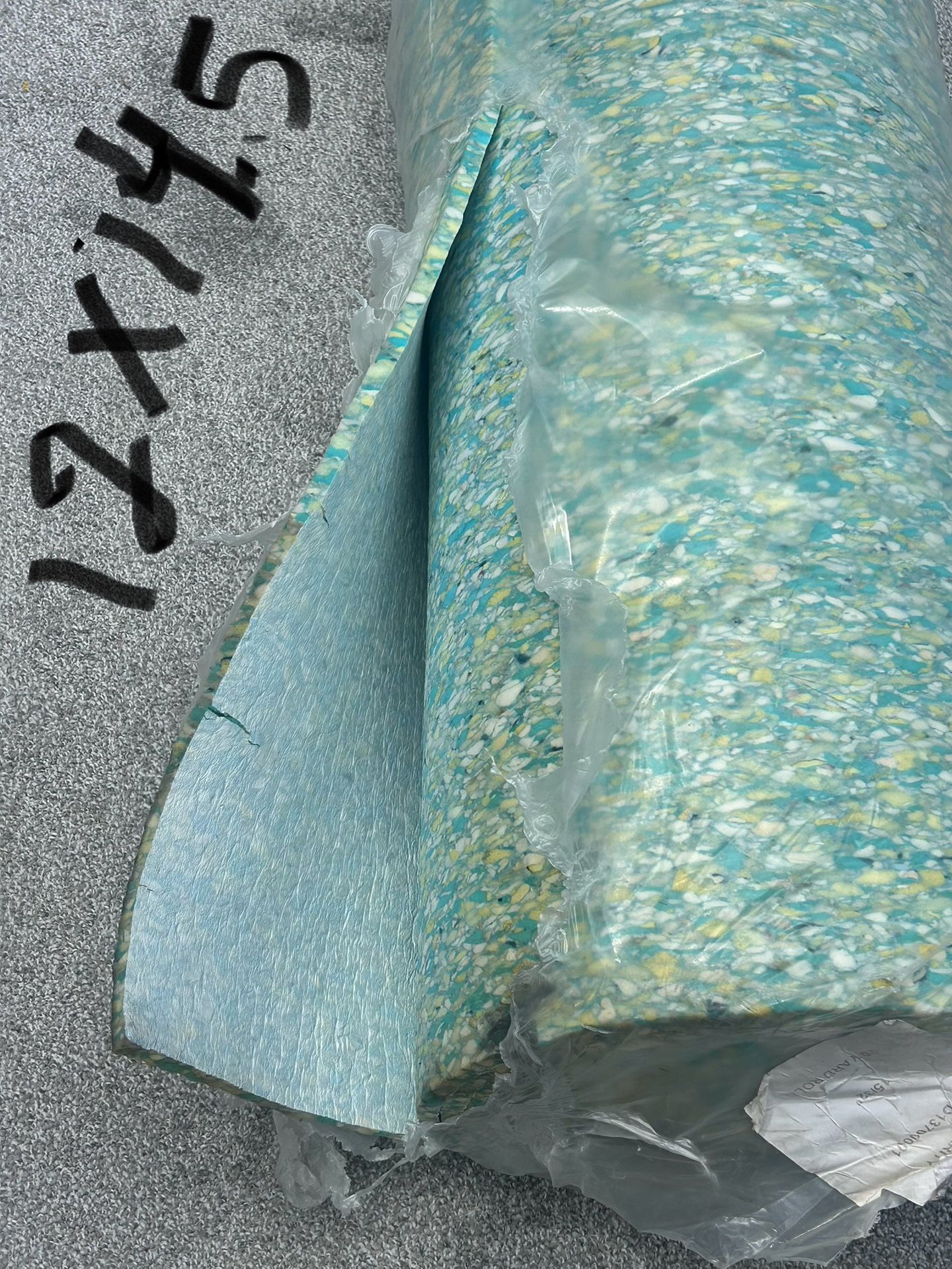 carpet and pad, color gray $300