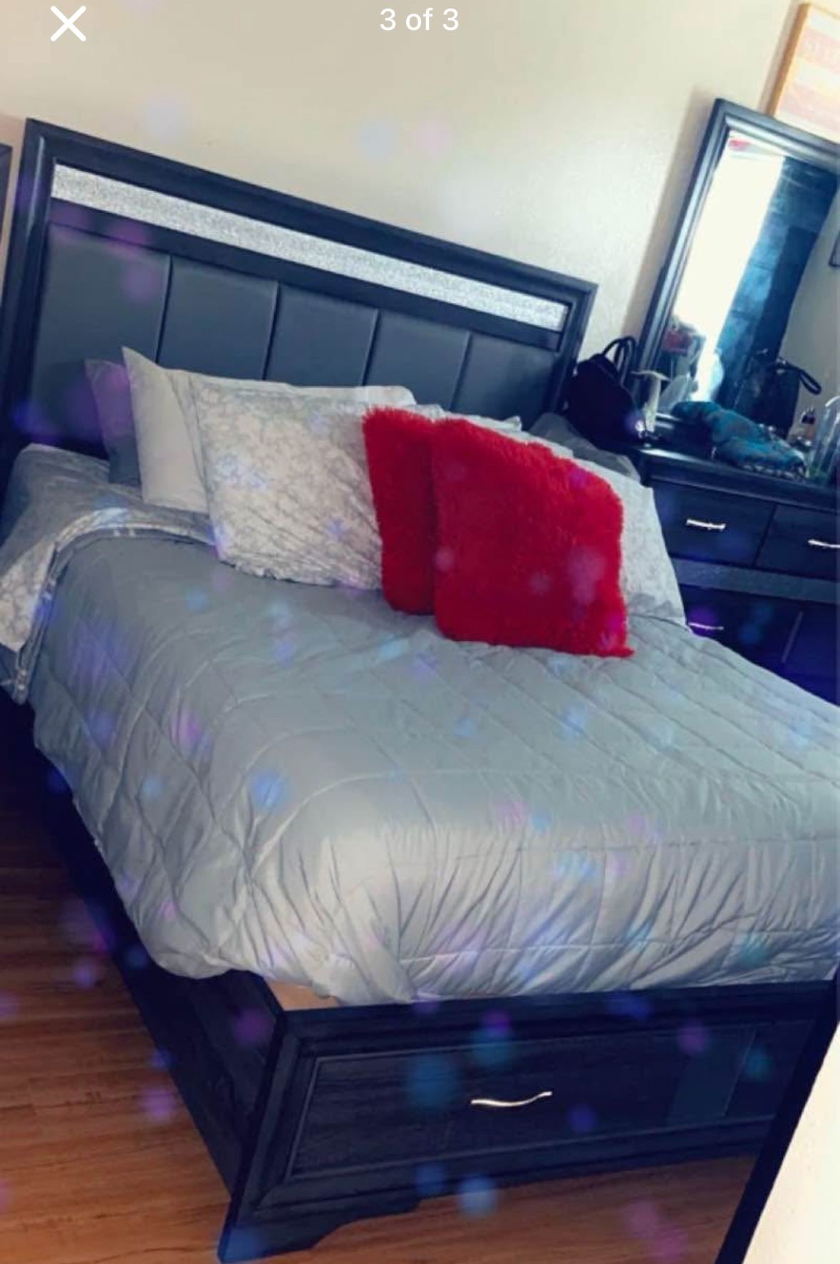 For Sale: Queen Bed Frame & Dresser With Mirror