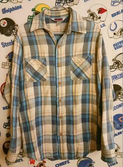 Vintage Vntg 1970s/1980s JC Penney Big Mac Workwear Flannel Plaid Button Up Work Shirt