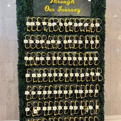 Grass Wall with Sunglasses Holders - Escort Card Wall