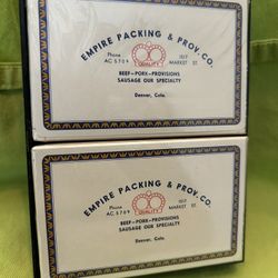 Vintage Denver Empire Packing Playing Cards. Never Used. 