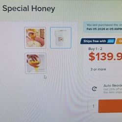 Baker's Special HONEY New 60 lbs. 