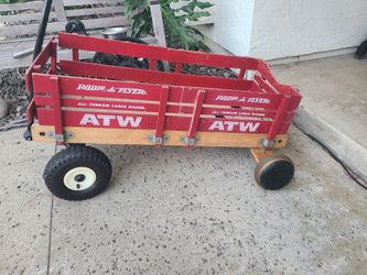 Classic radio flyer wagon with modification