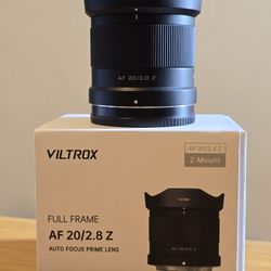 Viltrox AF 20mm f/2.8 Nikon Z mount Lens 