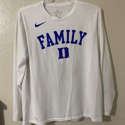 Nike Duke Basketball “Family” Long Sleeve - Men | Color: White | Size: XL