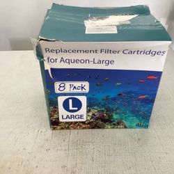 Brand New 8 Pack Large Aqueon Filter Cartridges 