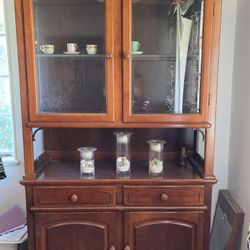 Great Wooden Hutch Lots Of Storage 