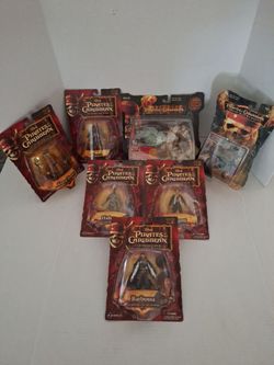 Disney Pirates Of The Caribbean Action Figures - New