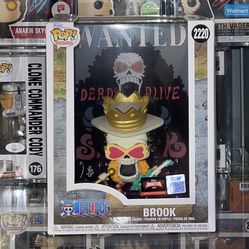 Funko Pop One Piece Wanted Poster Brook #2220 - Target Exclusive