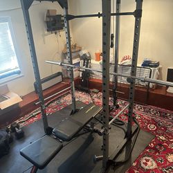 Squat Rack With Pulley Attachment 