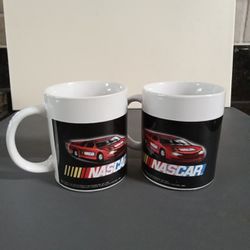 2 NASCAR Coffee Mugs Sherwood 2005 Racing Association 