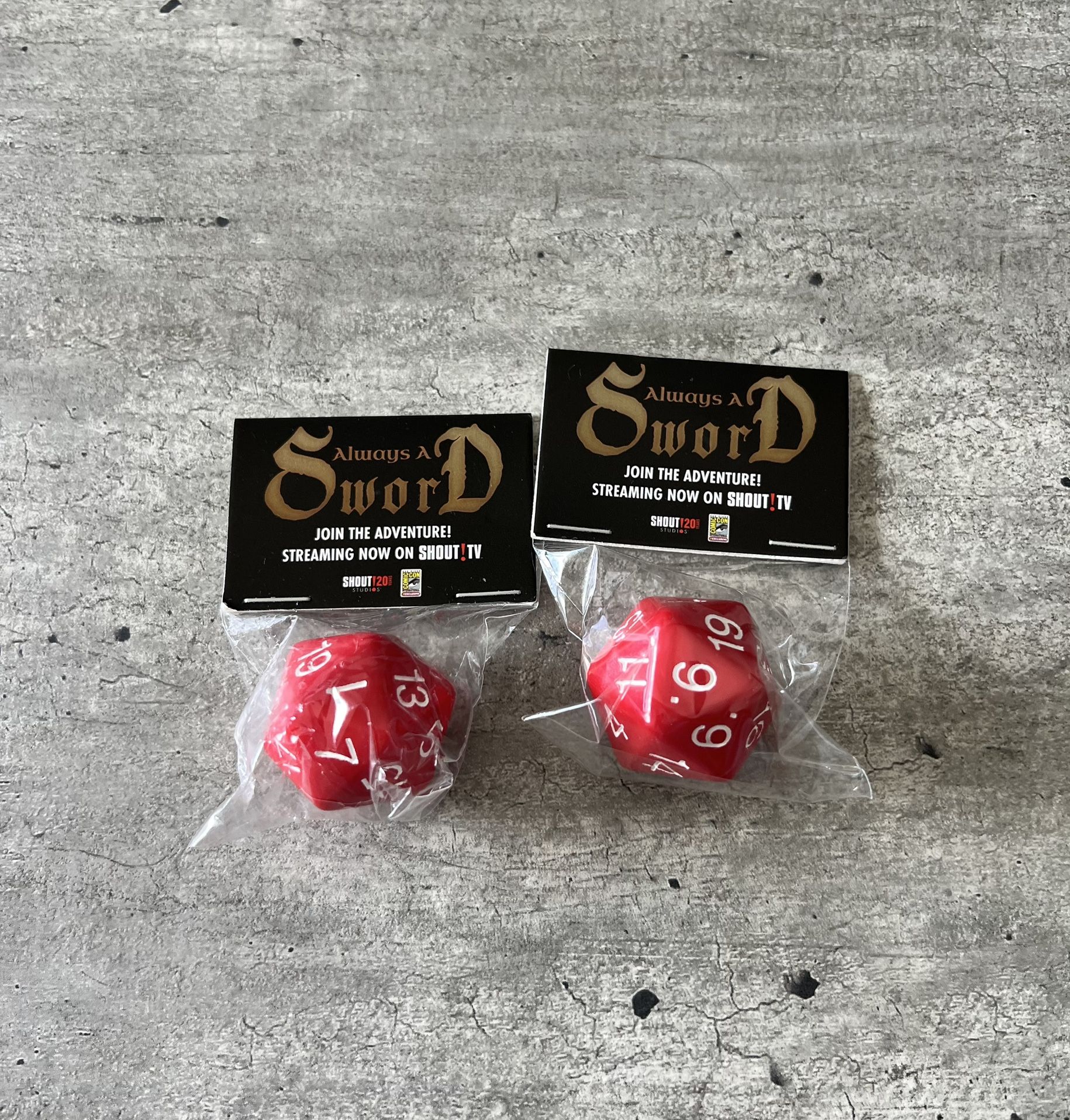 Shout Tv Always A Sword 20 Sided Dice SDCC 2023