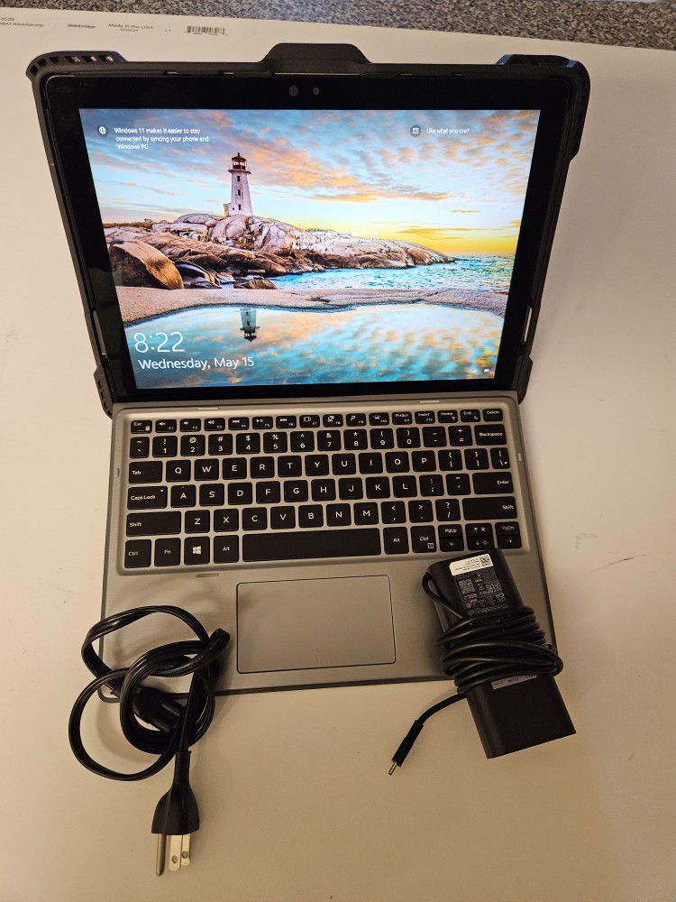 Dell Latitude Laptop/Tablet 7210 Detachable Touchscreen 2 in 1 10th Gen.  Excellent Condition 