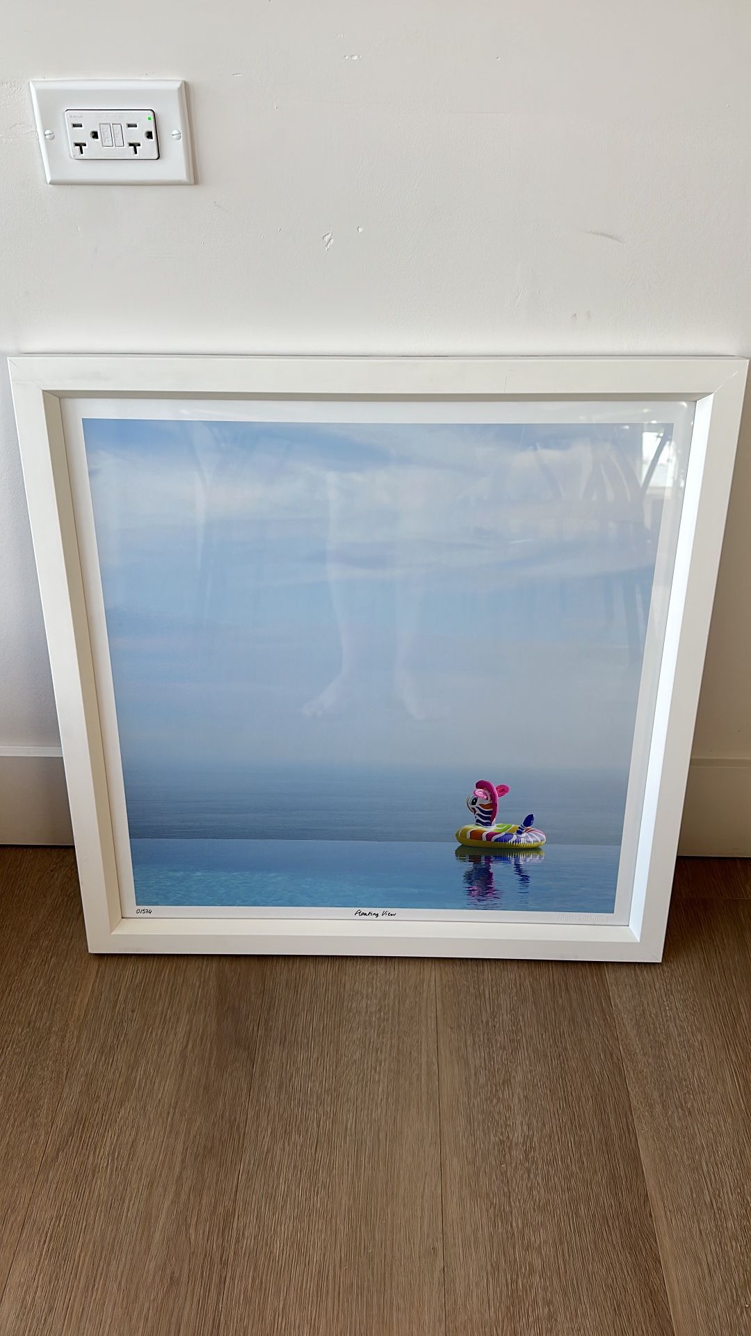 William Stafford “floating view” Framed Art (24x24)