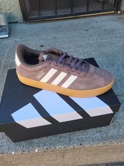 Adidas Low-Top Suede Sneakers with Gum Sole