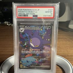 Team Rocket’s Crobat PSA 10 SAR (Japanese) 