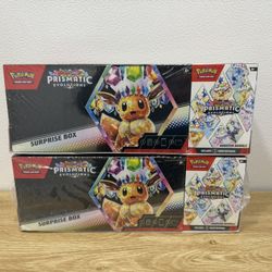 Pokemon Prismatic Surprise Box And Booster Bundle Pack
