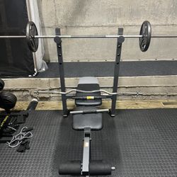 Weight Bench And Weights