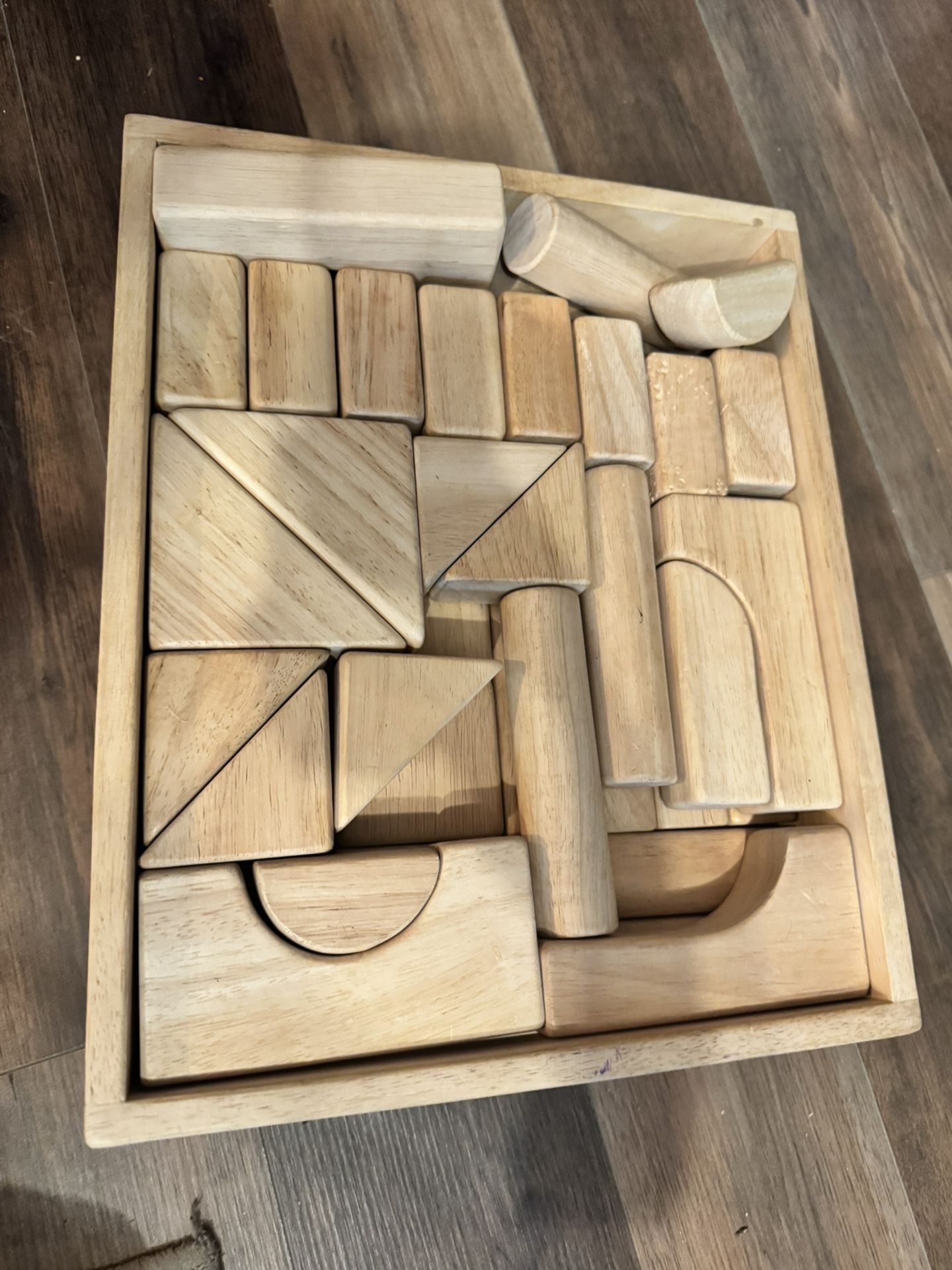 Solid Wood Building Block Set