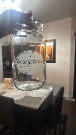 Vintage GeorgeTown brewing company glass jug